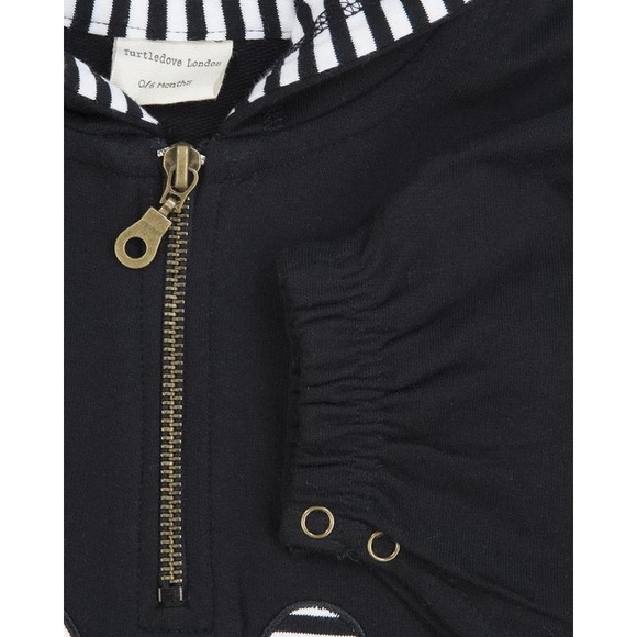 Turtledove London Black Sweat Cape - Picture 3 of 4